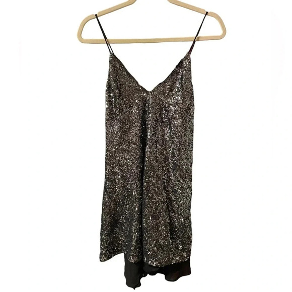 ZARA SEQUIN LACE DRESS - Picture 3 of 8